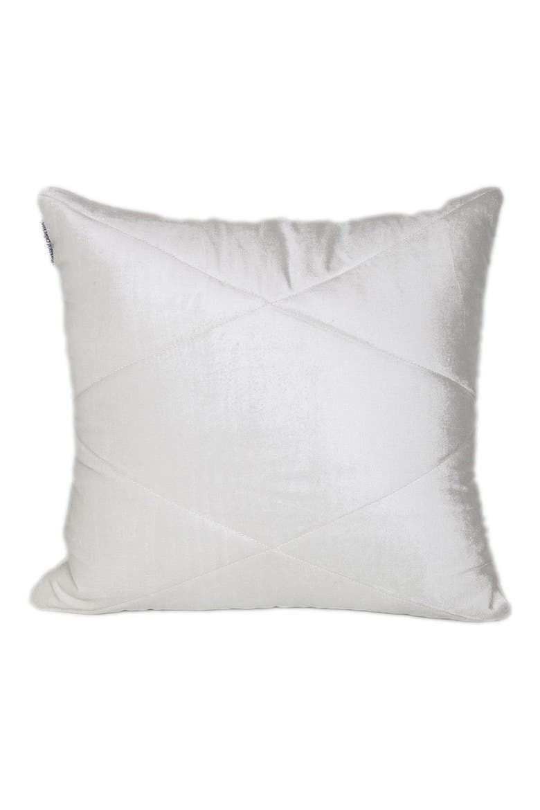 Koko Transitional White Throw Pillow, Main, color, WHITE