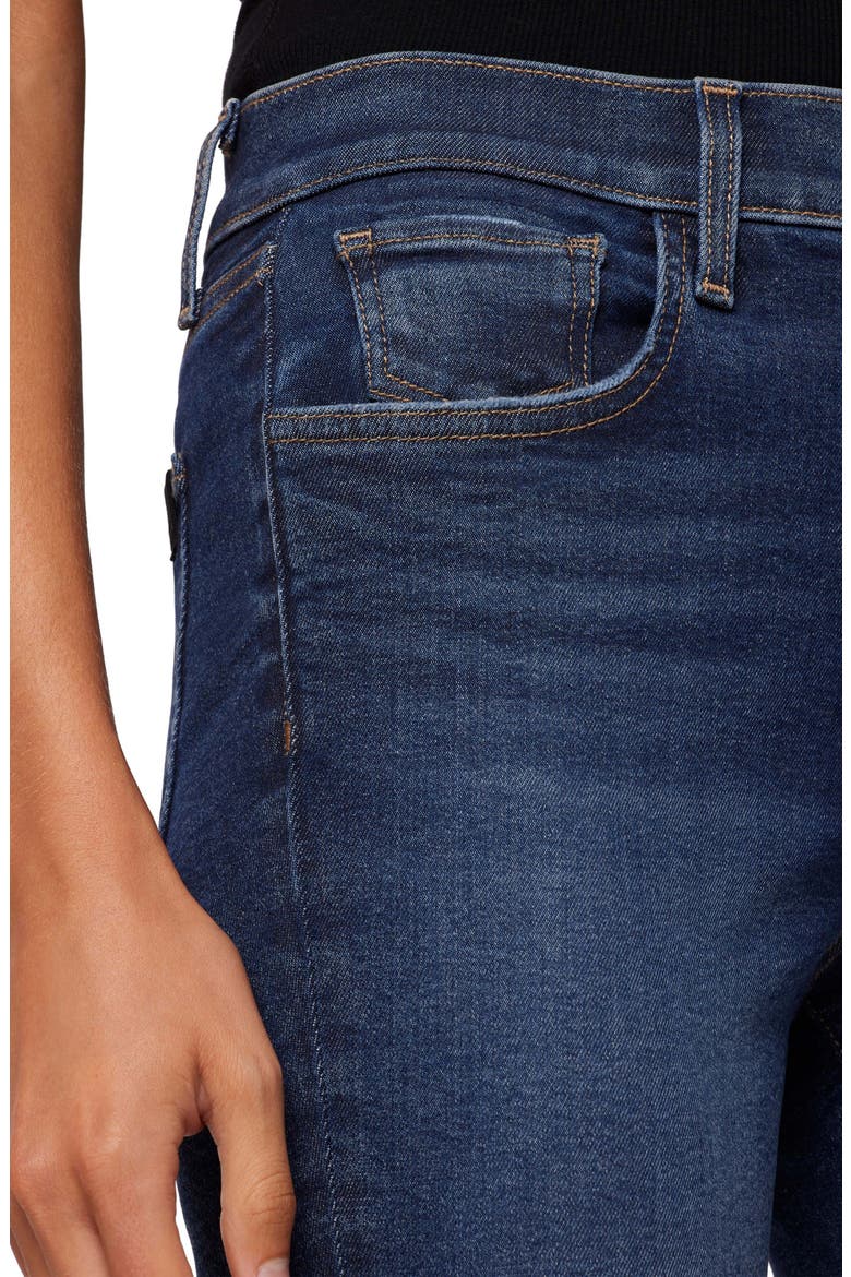 SnapBack Charlie High Waist Ankle Skinny Jeans, Alternate, color, OCEANA