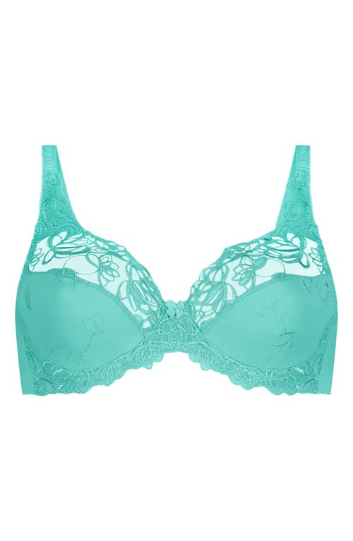 HUNKEMOLLER HUNKEMÖLLER DIVA EMBRODIERED MESH UNDERWIRE BRA 