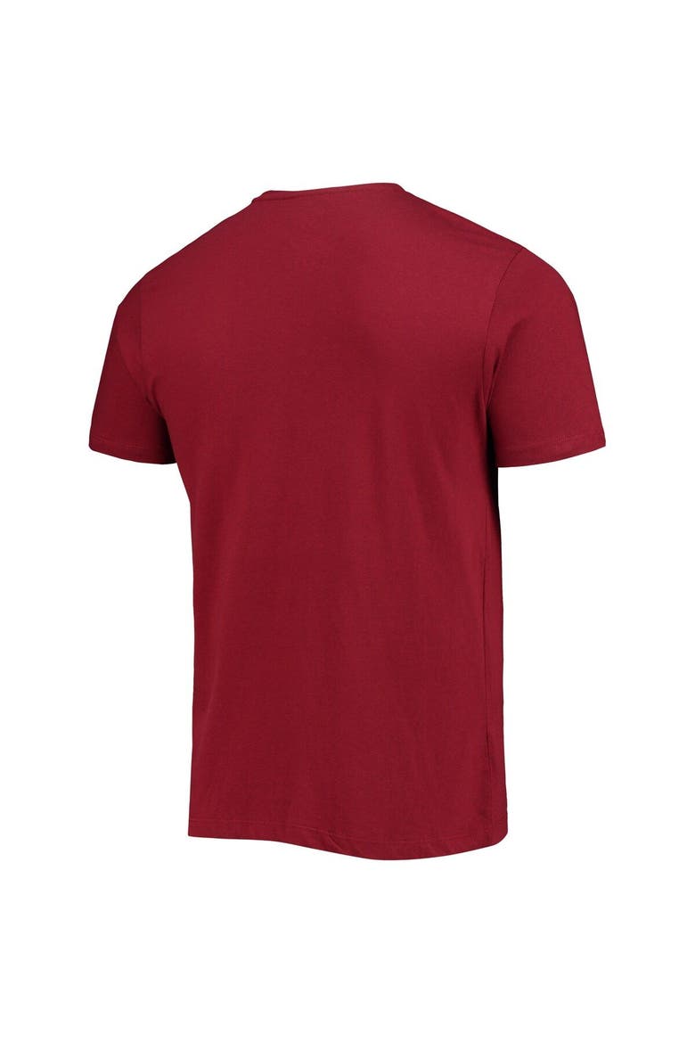 Men's '47 Burgundy Washington Commanders Wordmark Imprint Super Rival T-Shirt, Alternate, color, Burgundy