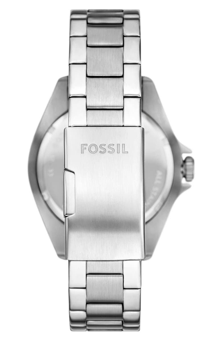 Fossil Dalton Bracelet Watch, 42mm, Alternate, color, Silver