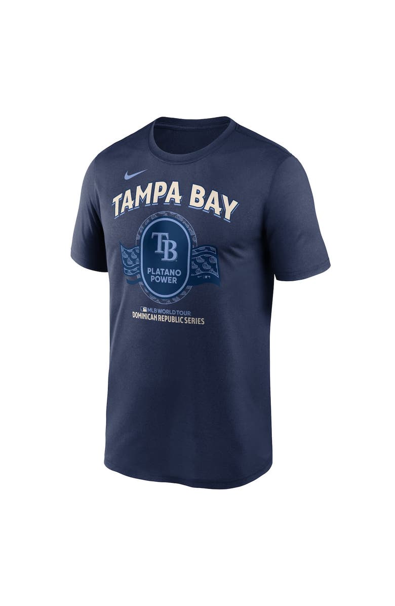 Nike Men's Nike Navy Tampa Bay Rays Dominican Republic Series Legend T-Shirt, Alternate, color, Navy