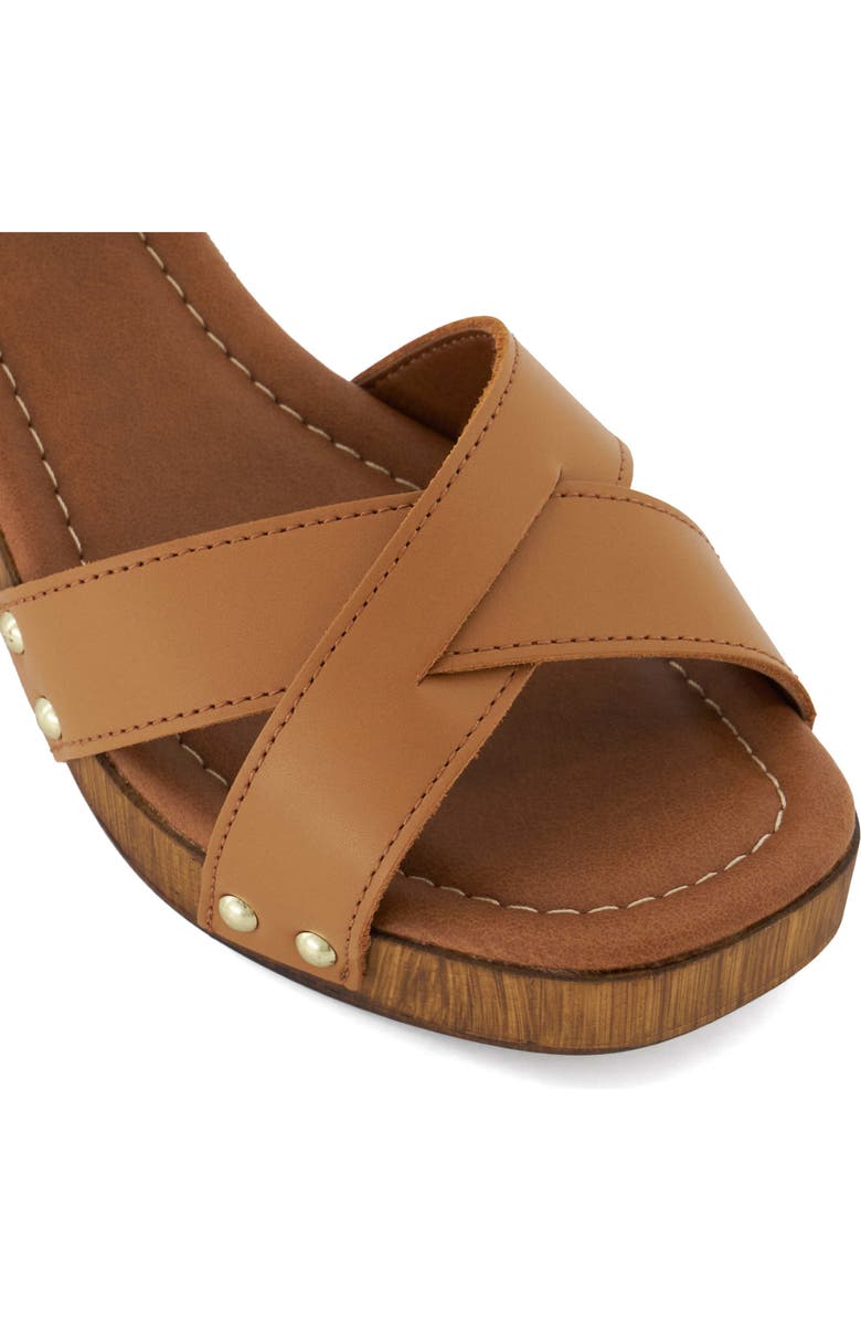 Dune London Judies Ankle Strap Platform Sandal, Alternate, color, Tan