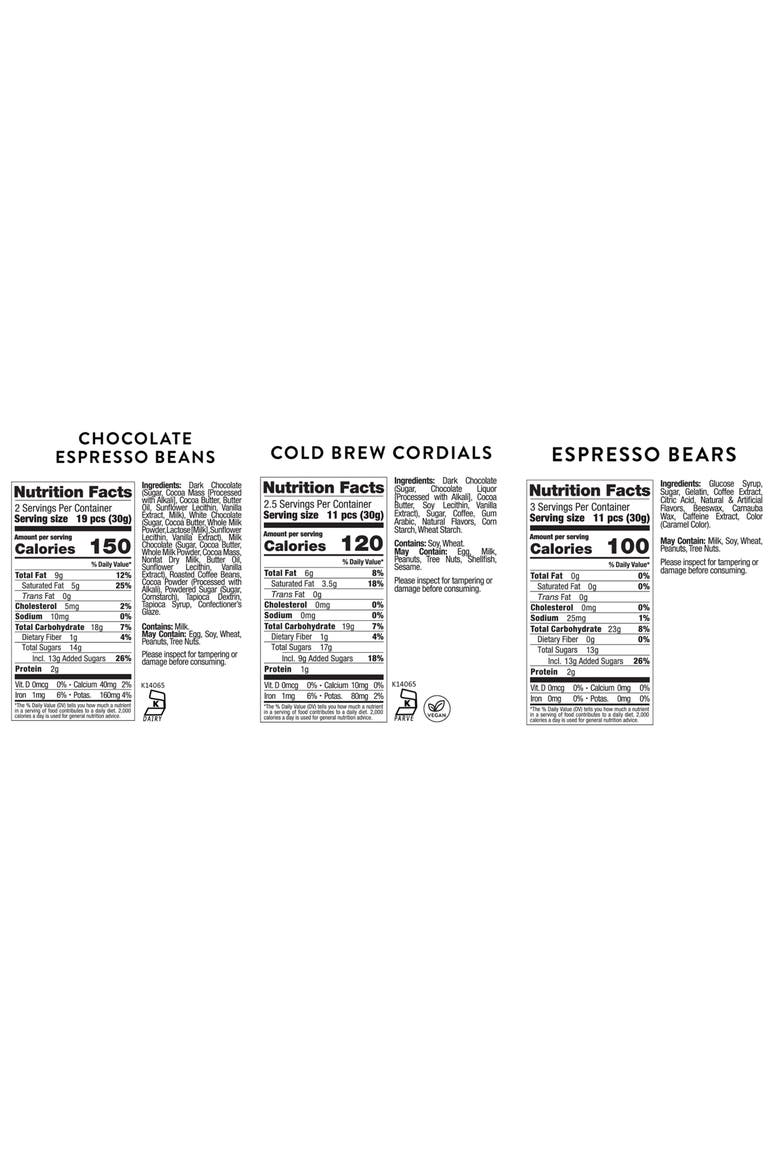 6-Piece Assorted Mini Coffee Cup Candy Set, Alternate, color, NO COLOR