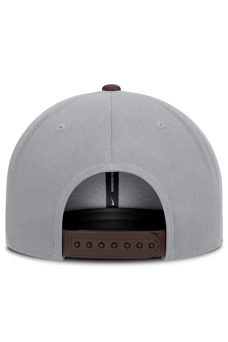 Men's Nike Gray/Brown San Diego Padres Primetime Pro Dri-FIT Snapback Hat, Alternate, color, Gray
