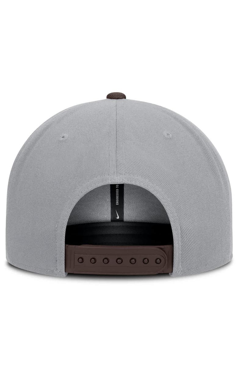 Nike Men's Nike Gray/Brown San Diego Padres Primetime Pro Dri-FIT Snapback Hat, Alternate, color, Gray
