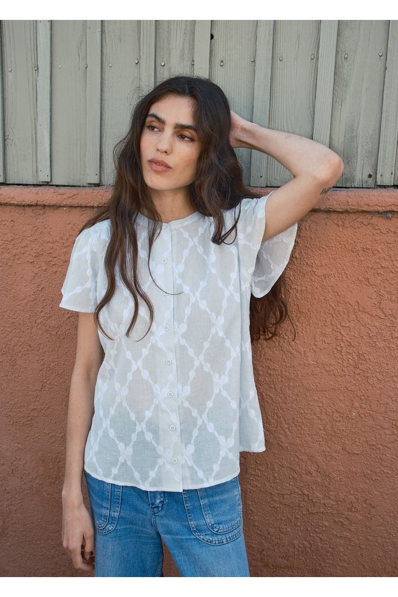Kenna Flutter Sleeve Blouse, Alternate, color, Sonnet