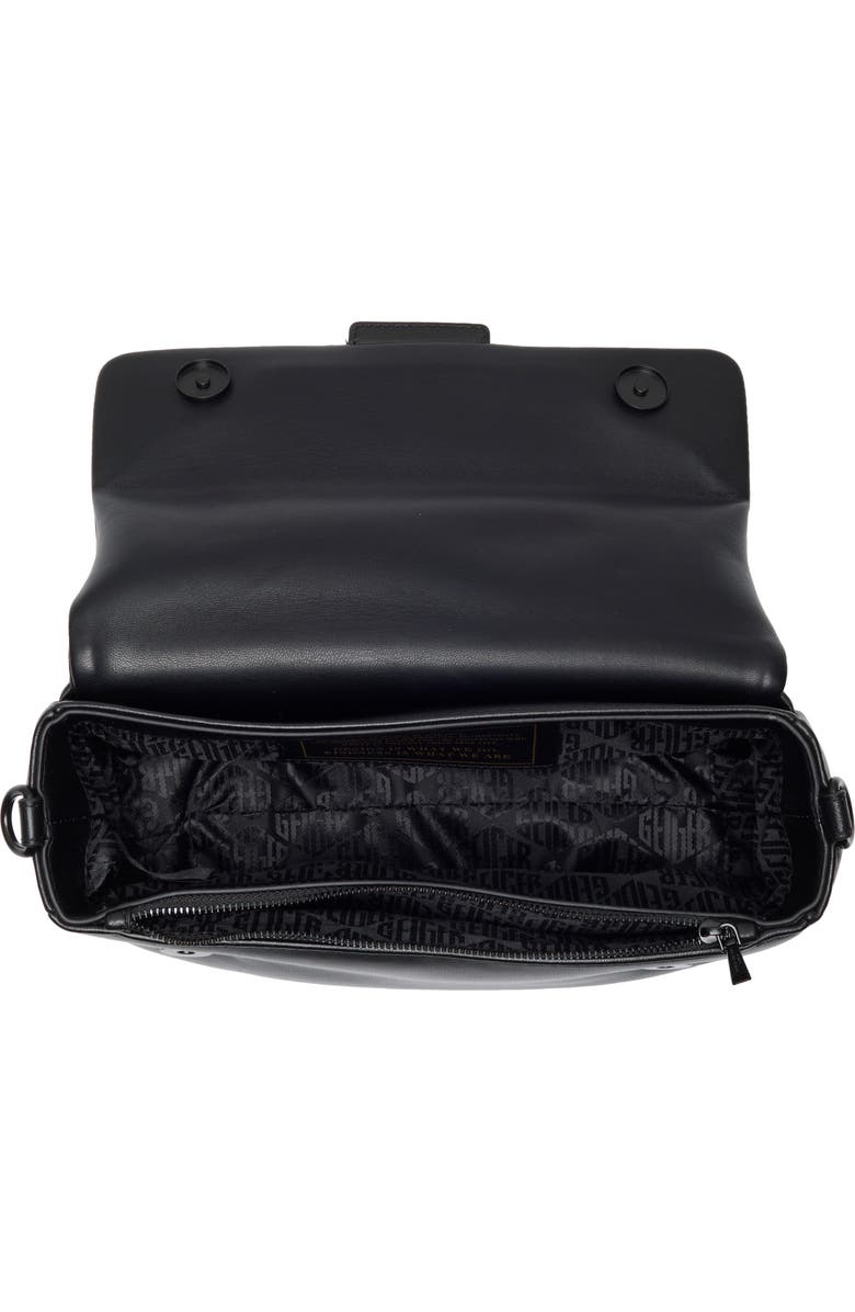 Kurt Geiger London Oxford Leather Shoulder Bag, Alternate, color, Black