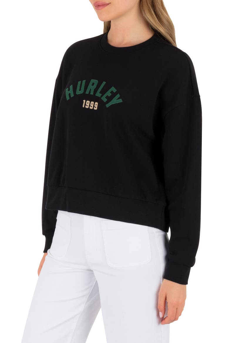Worthy Boxy Cotton French Terry Graphic T-Shirt, Alternate, color, BLACK