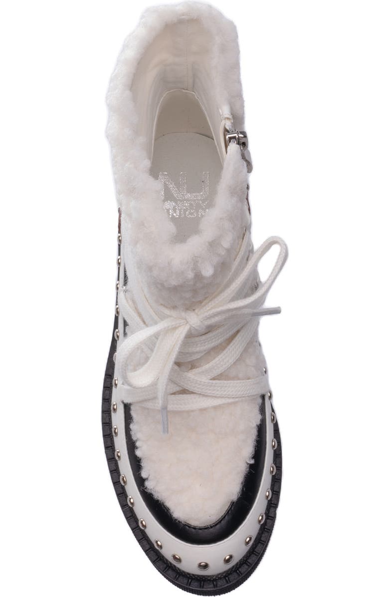 NINETY UNION Snowball Faux Shearling Lug Sole Bootie, Alternate, color,