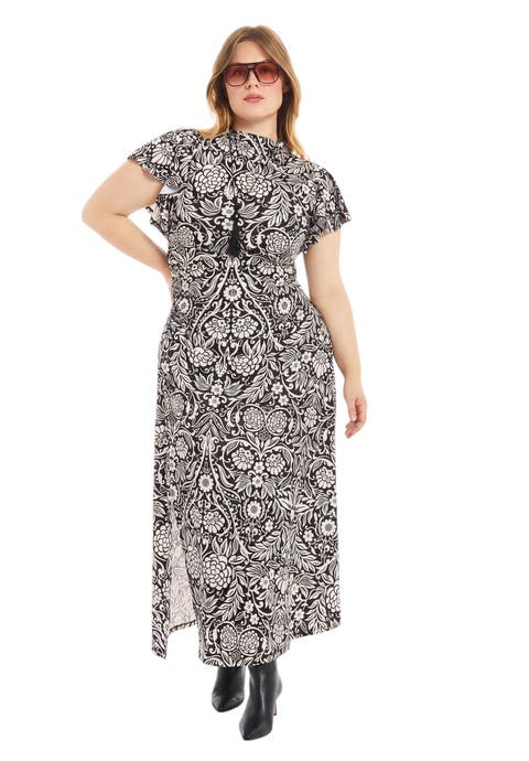 Gathered Front Midi Dress