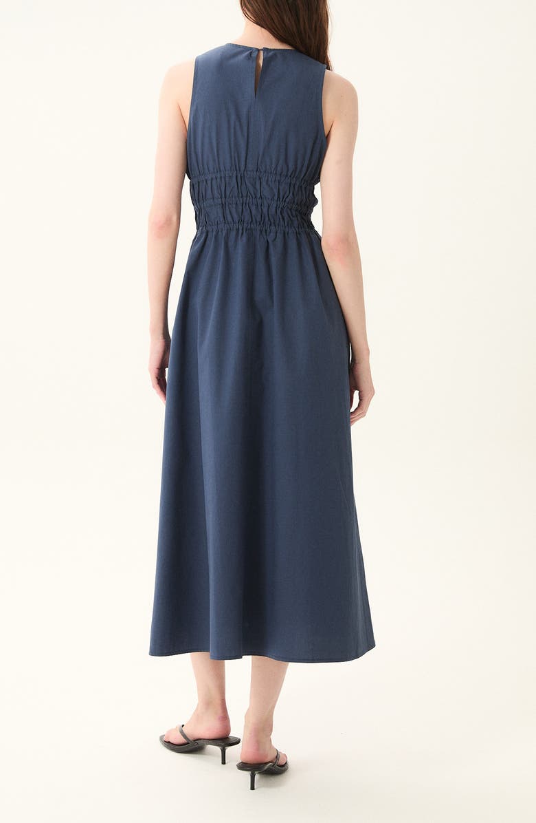 DELUC Turchi Smocked Sleeveless Maxi Dress, Alternate, color, Navy