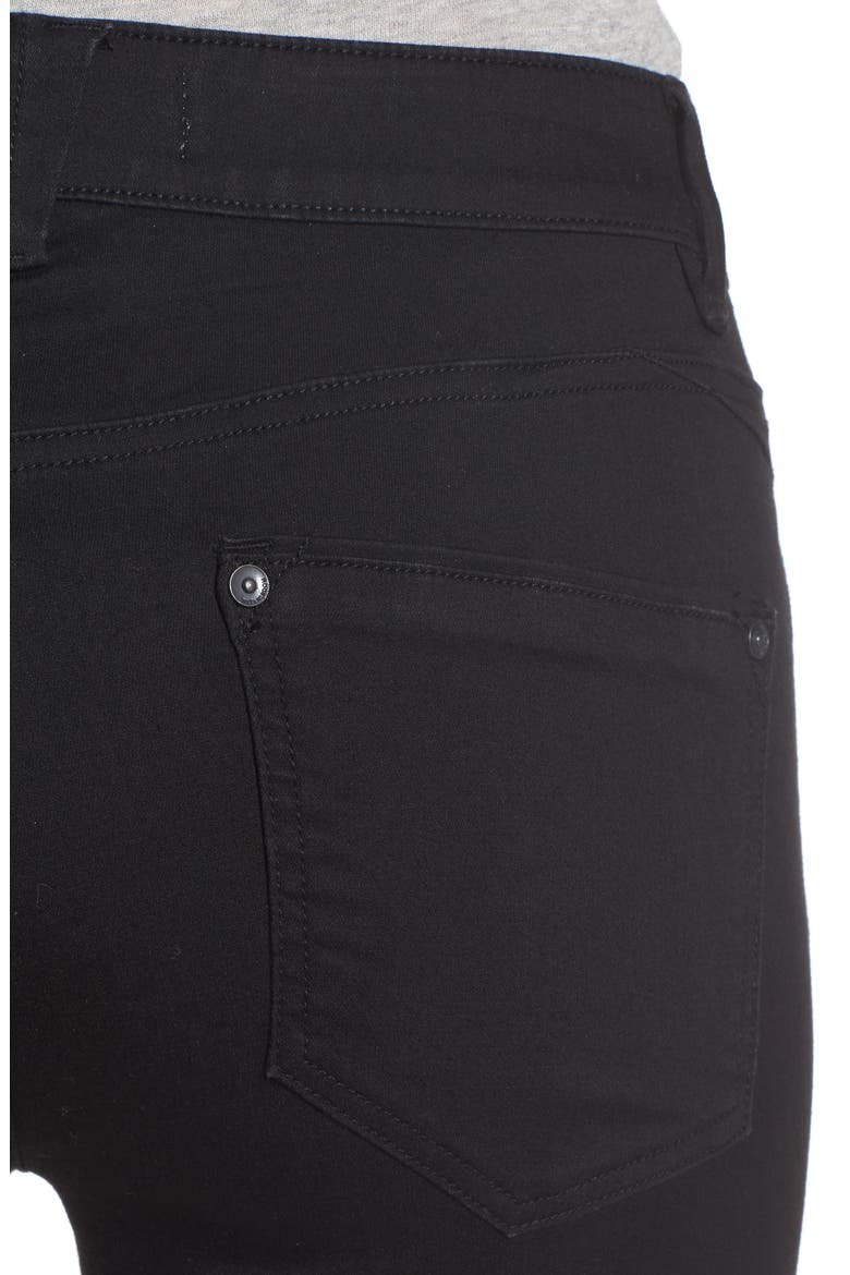 Ab-Solution Skinny Ankle Jeans (Nordstrom Exclusive), Alternate, color, BLACK