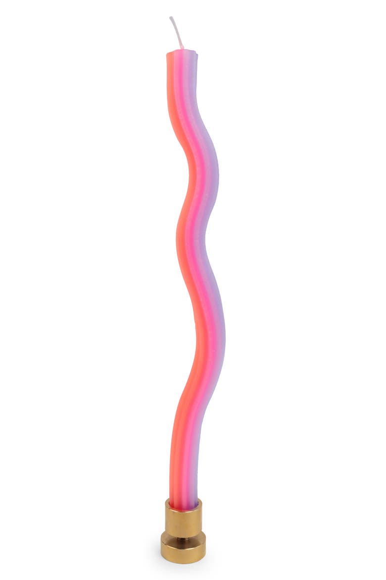 Wiggle Candles, Main, color, LAVENDER PINK ORANGE