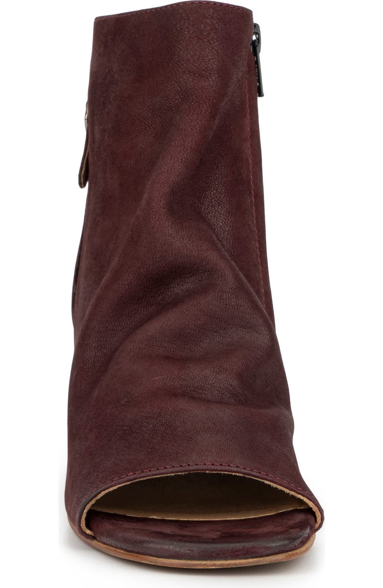VINTAGE FOUNDRY Sabrina Leather Block Heel Bootie, Alternate, color, Burgundy