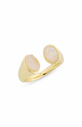 Covet Druzy Stone Open Ring