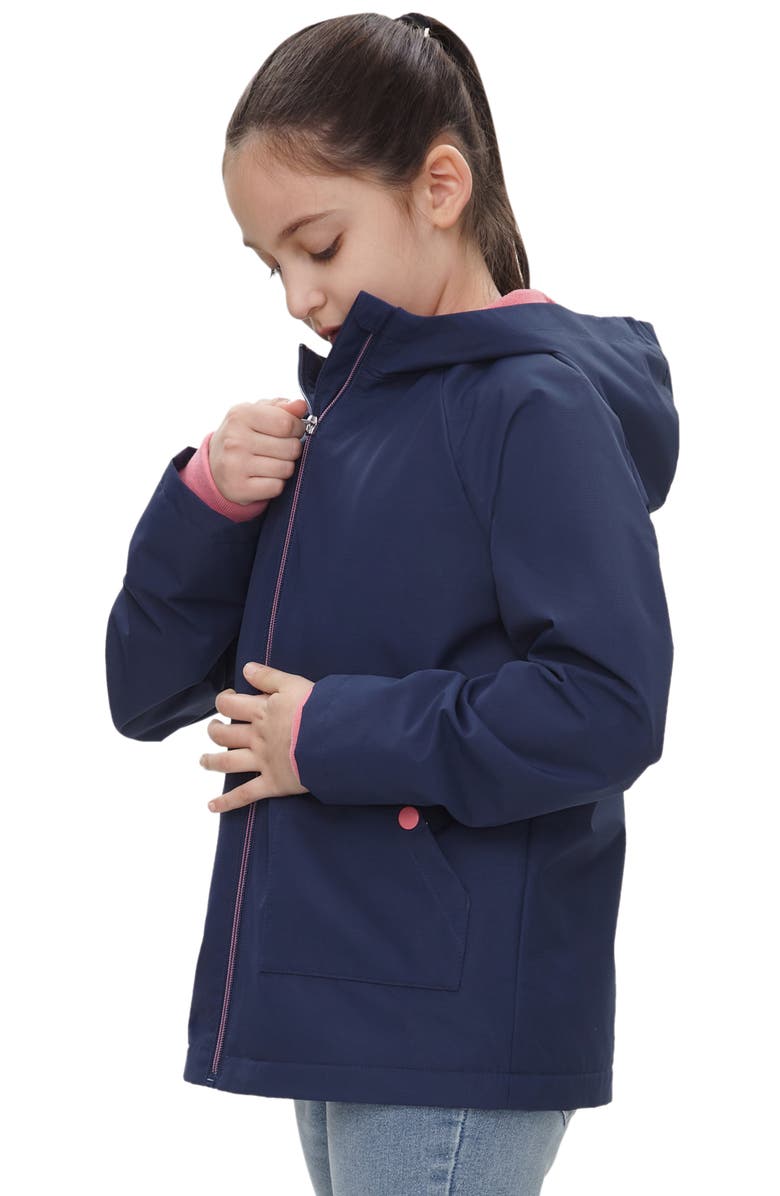 Rokka&Rolla Kids' Ripstop Windbreaker Jacket, Alternate, color, Navy