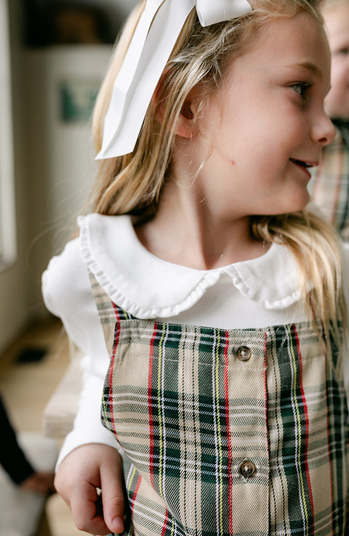 Little Paper Kids Laurel Long Sleeve Knit Tee In White