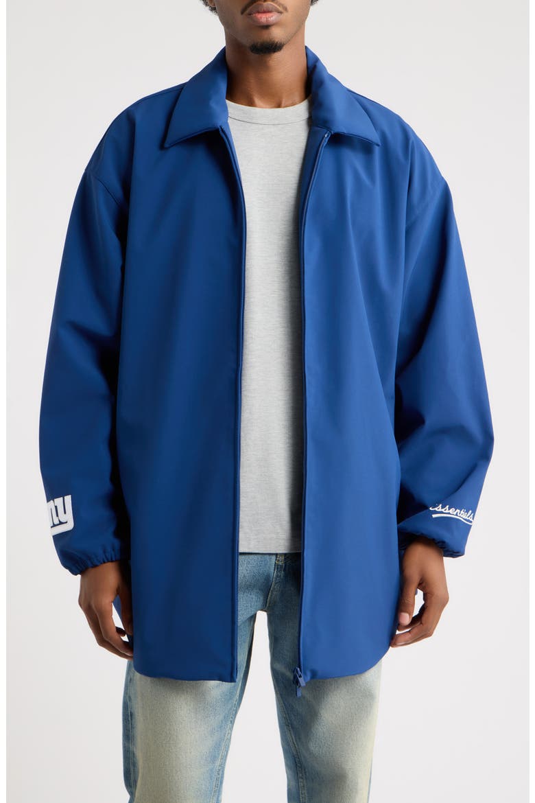 x NFL Giants Coach Jacket, Main, color, ESTATE BLUE