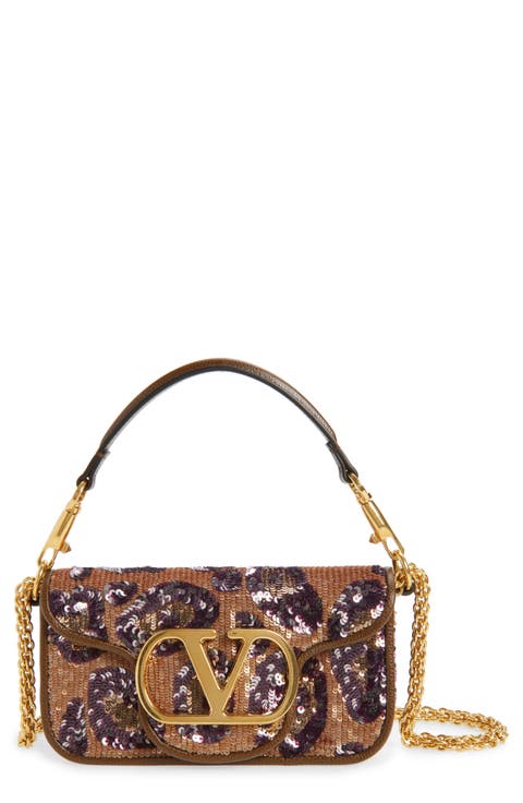 Small Loco Sequin Silk Shoulder Bag