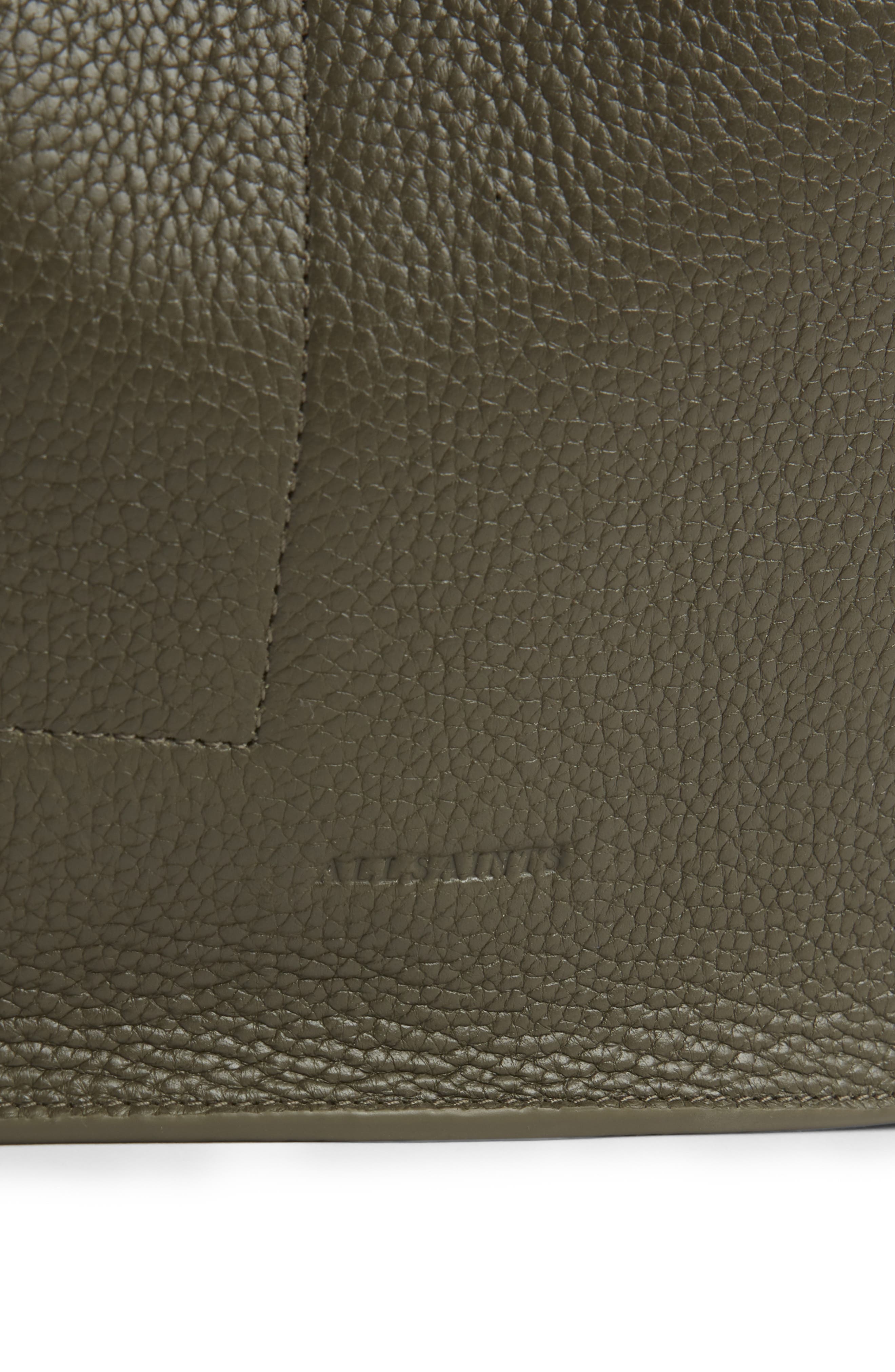 Alpha Convertible Leather Backpack, Alternate, color, DUSTY KHAKI GREEN