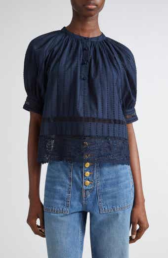 Ulla Johnson Faye Puff Sleeve Top