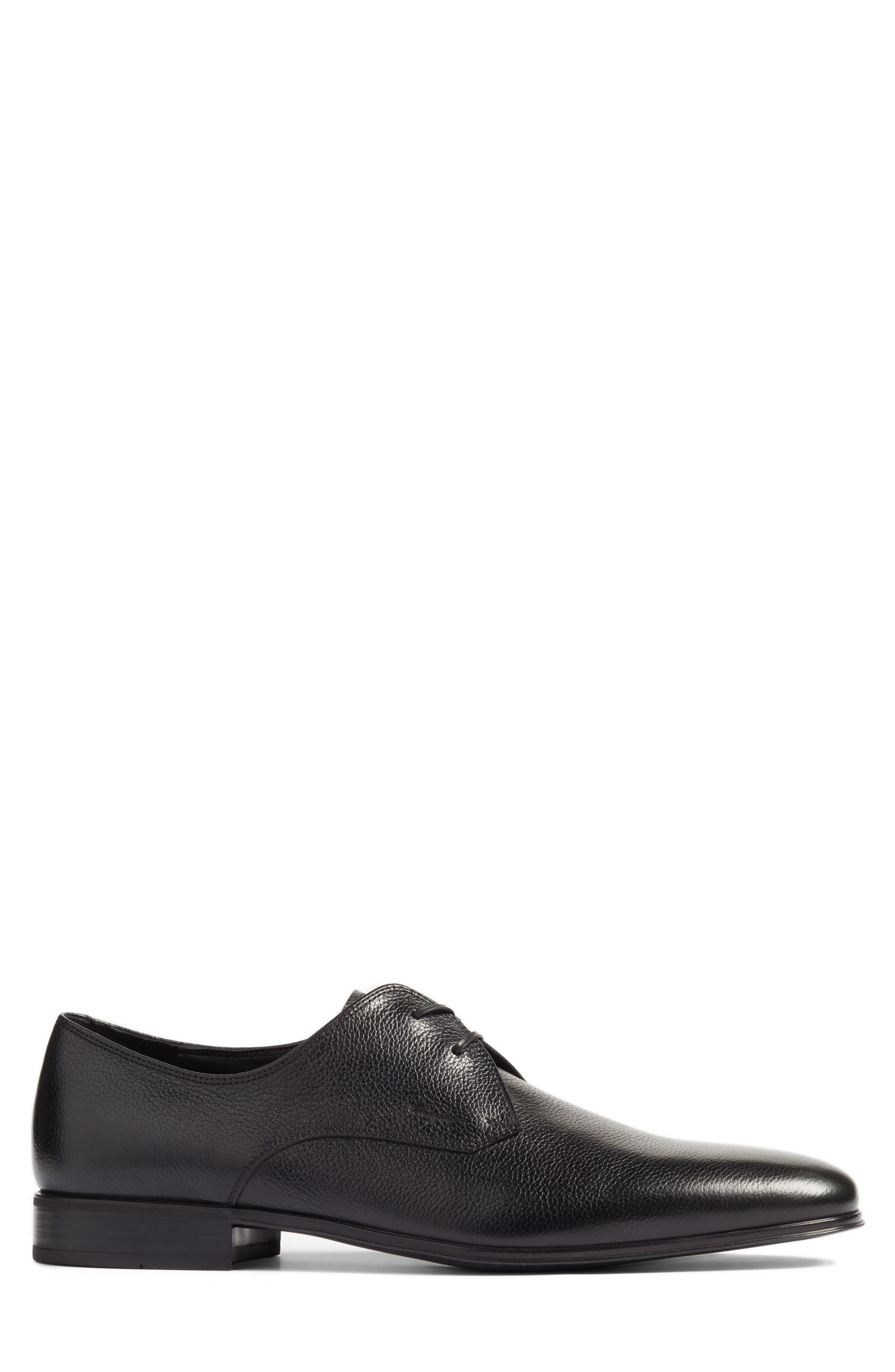 Salvatore Ferragamo Fortunato 2 Plain Toe Derby, Alternate, color, NERO