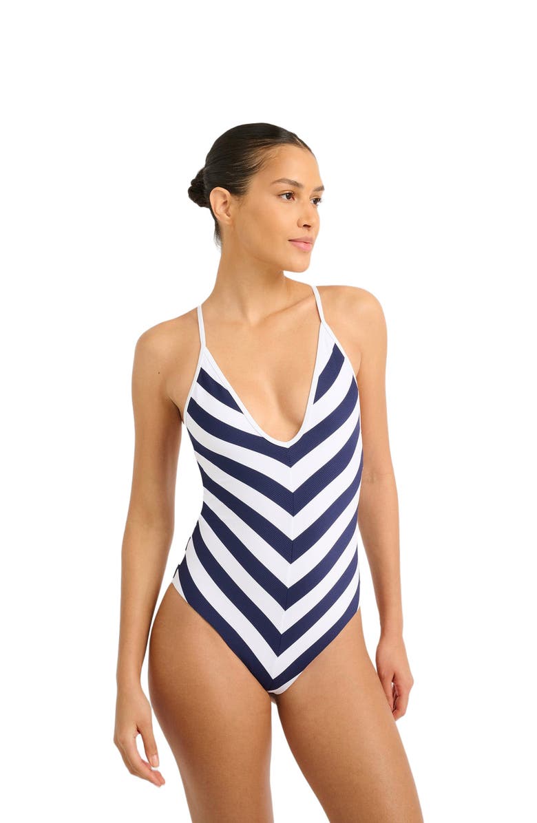 Onia Tropez One Piece Swimsuit, Alternate, color,