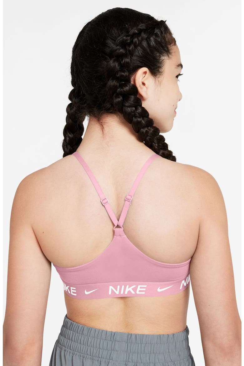Dri-FIT Indy Sports Bra, Alternate, color, MEDIUM SOFT PINK/ WHITE
