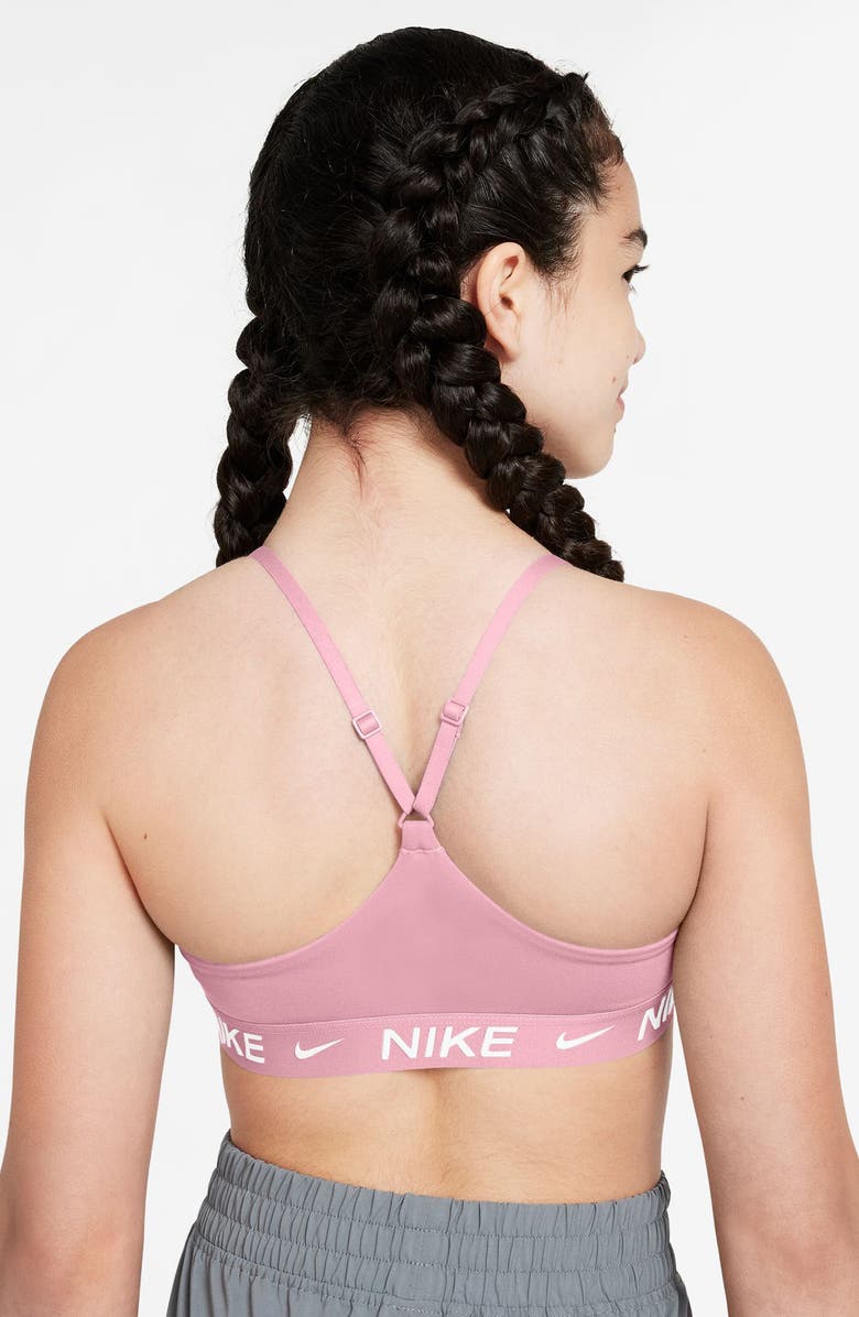 Nike Dri-FIT Indy Sports Bra, Alternate, color, Medium Soft Pink/ White