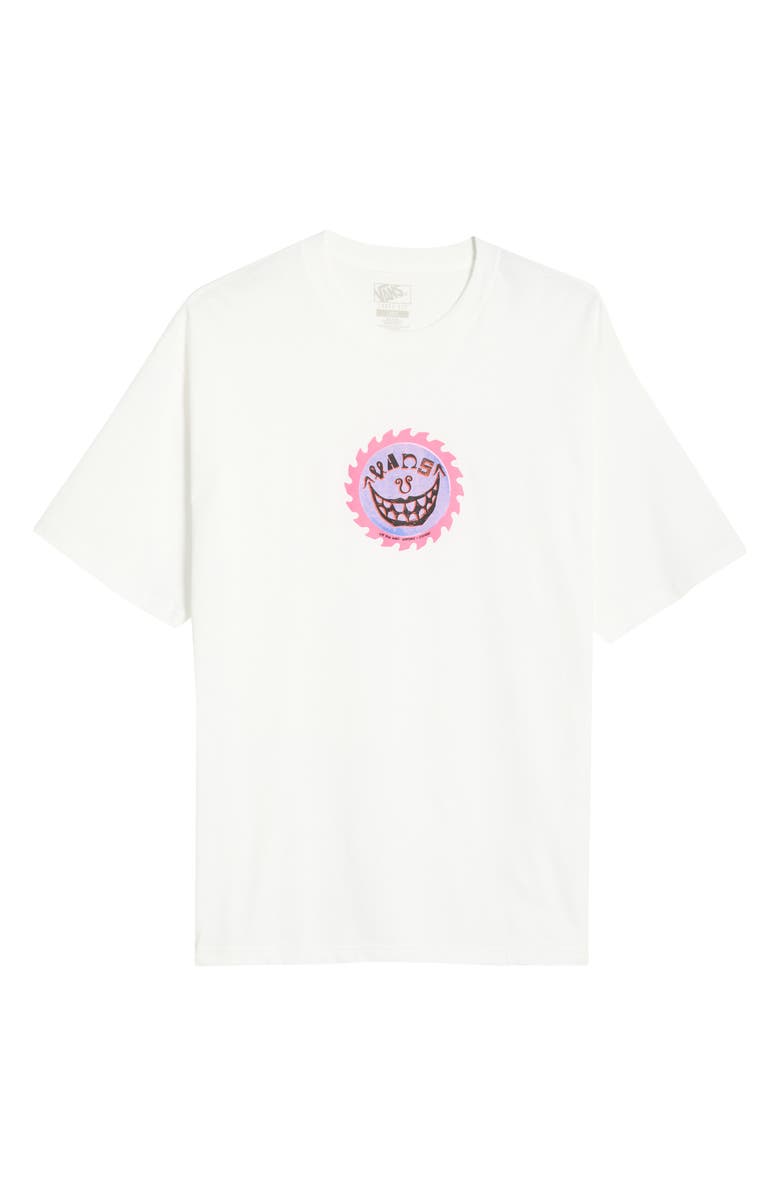 Vans Sharp Smile Cotton Graphic T-Shirt, Alternate, color, White