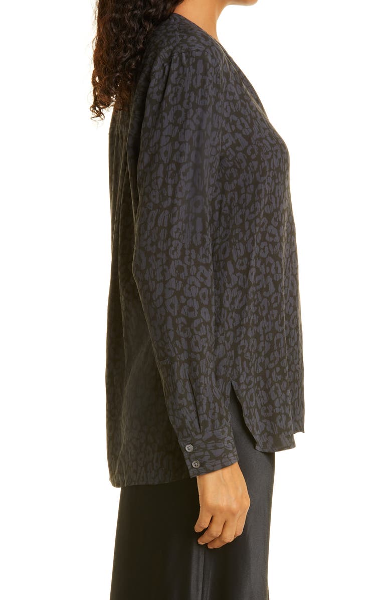Rails Pearl Leopard Print Popover Blouse, Alternate, color, 