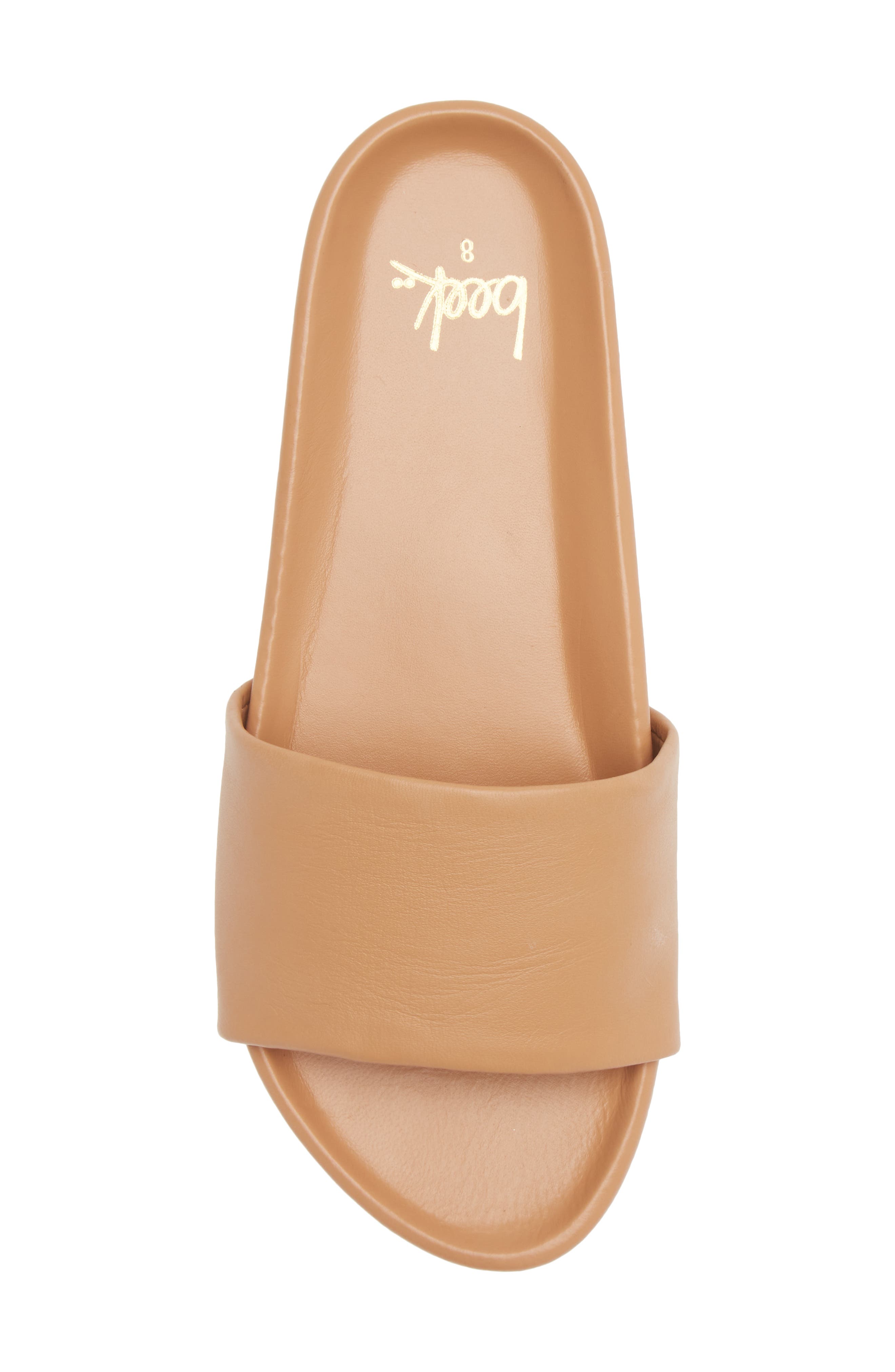 Gallito Leather Slide Sandal, Alternate, color, HONEY/HONEYDNU