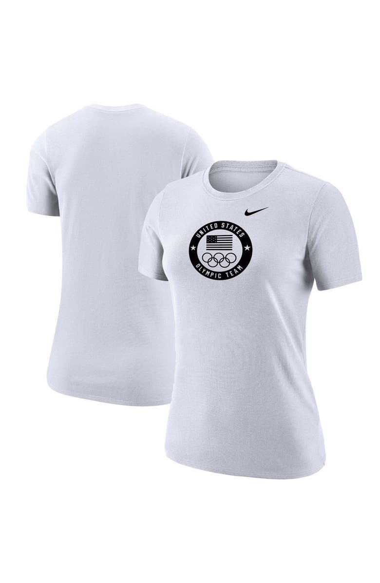 Nike Women's Nike White Team USA Performance Team T-Shirt, Main, color, 