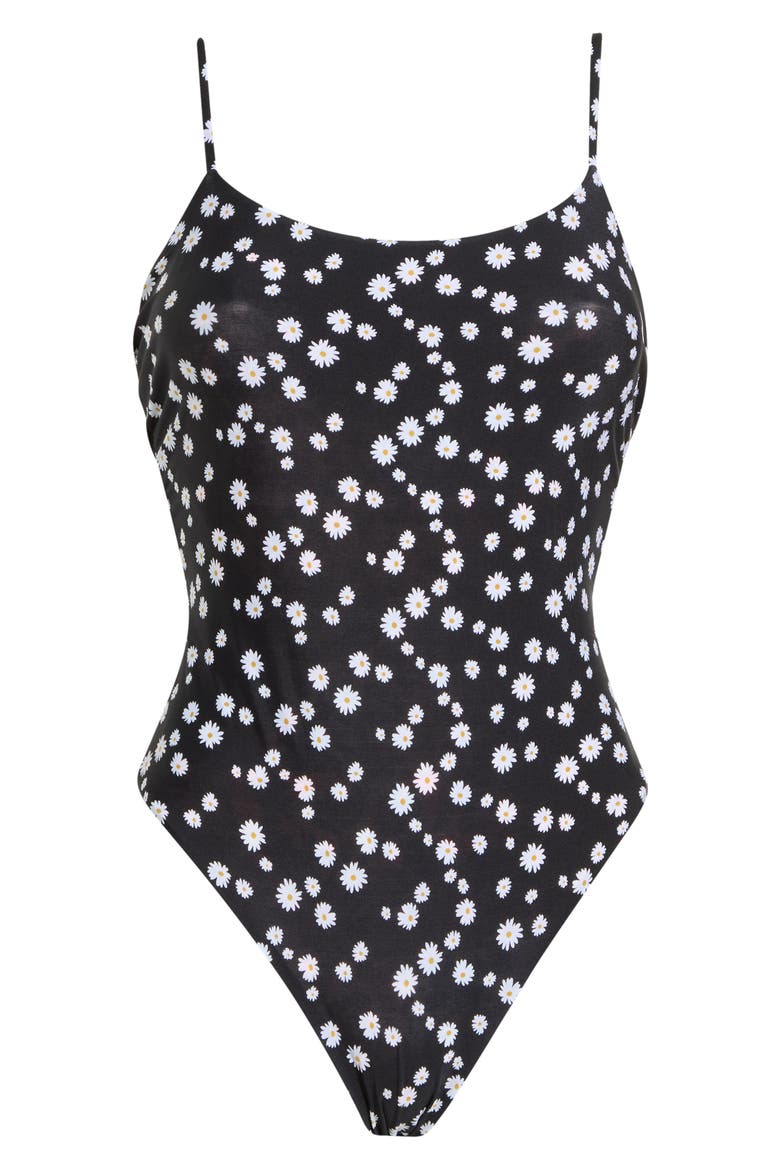 Luster Reversible One-Piece Swimsuit, Alternate, color, BLACK