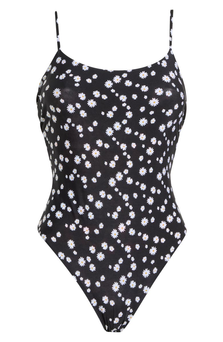 Maaji Luster Reversible One-Piece Swimsuit, Main, color, Black