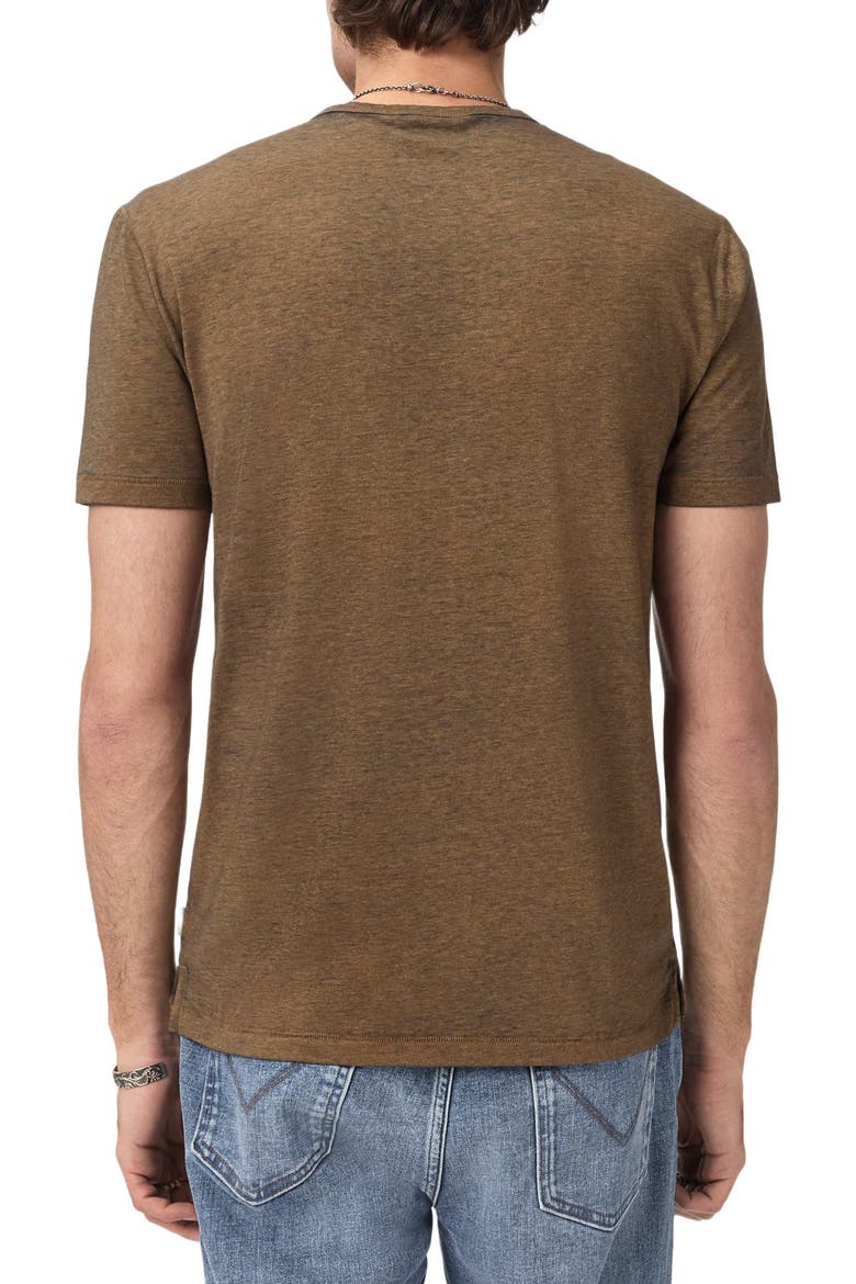 Bale Burnout Crewneck T-Shirt, Alternate, color, BROWN SUGAR