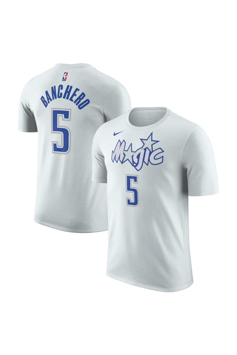 Unisex Nike Paolo Banchero Silver Orlando Magic 2025/26 City Edition Name & Number T-Shirt, Main, color, Silver