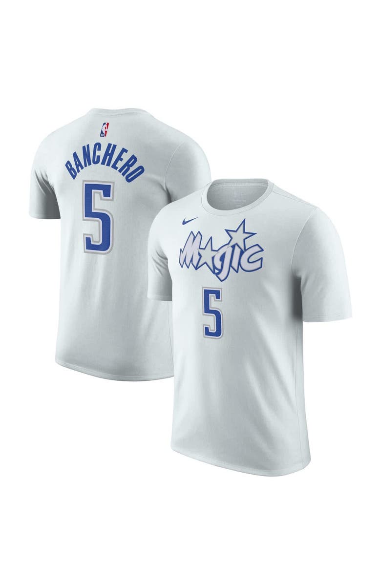 Nike Unisex Nike Paolo Banchero Silver Orlando Magic 2025/26 City Edition Name 
Number T-Shirt, Main, color, Silver