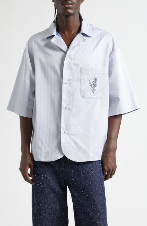 La Chemise Gardian Rosemary Graphic Camp Shirt