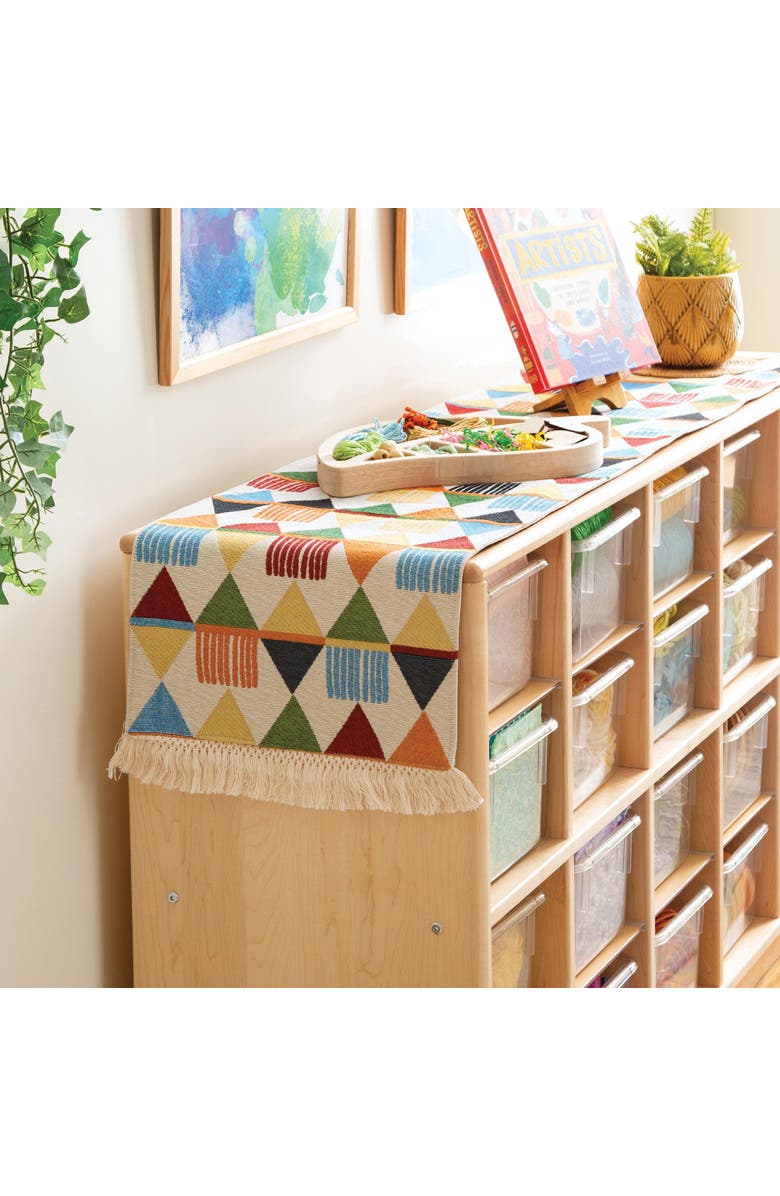 Kaplan Early Learning Company Vivid Primary Decorative Runner, Alternate, color, Multicolored