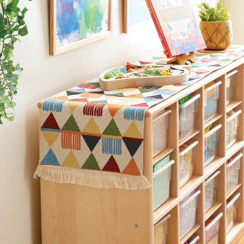 Kaplan Early Learning Company Vivid Primary Decorative Runner In Multi