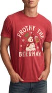 Lucky Brand Frothy the Beer Man Cotton Graphic T-Shirt