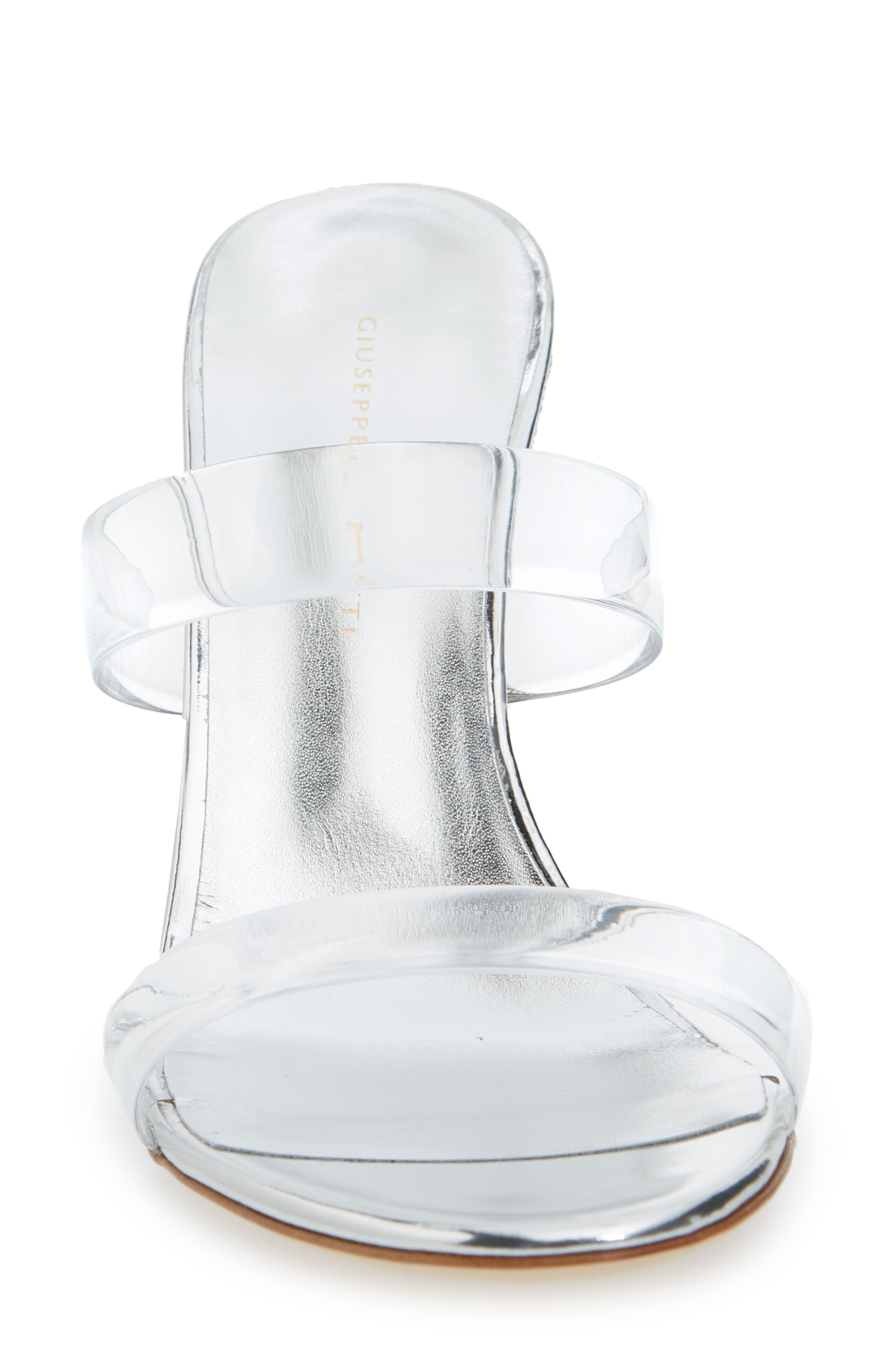 Giuseppe Zanotti Jelly Crystal Block Heel Sandal, Alternate, color, 