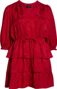 SUGARLIPS Burnout Floral Minidress