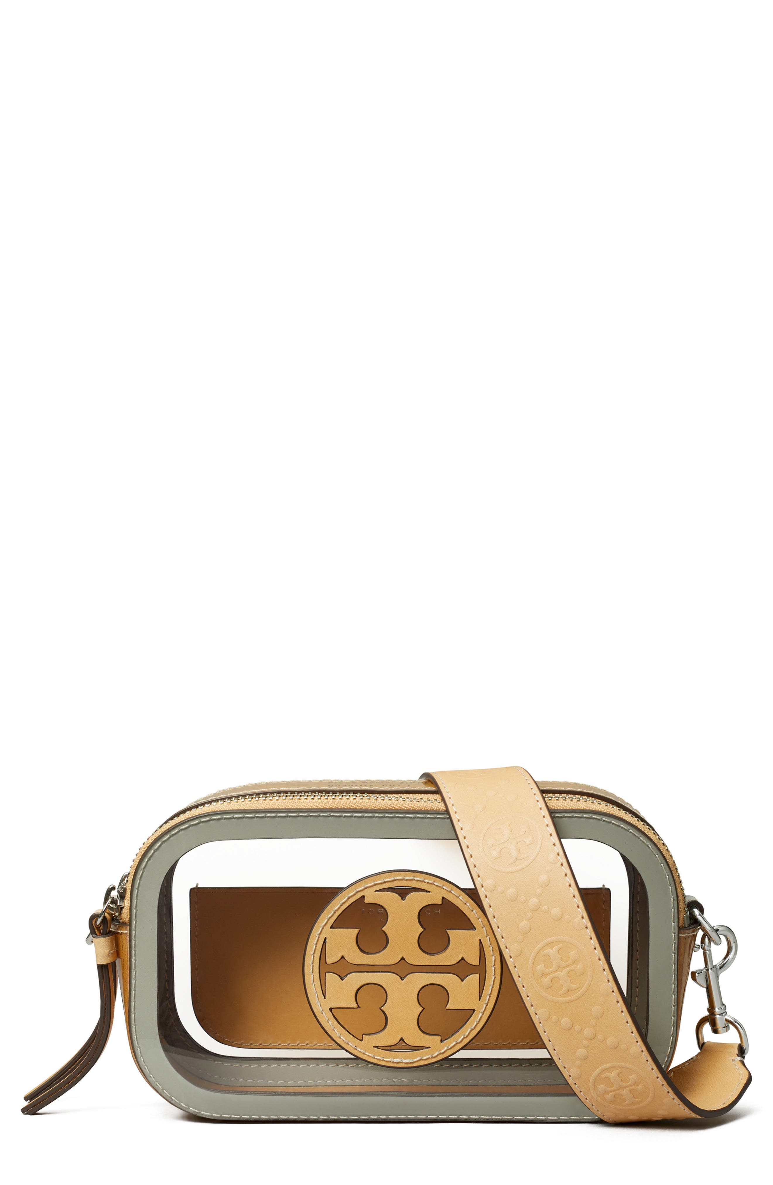 Tory Burch Mini Miller Clear Crossbody Bag, Main, color, 
