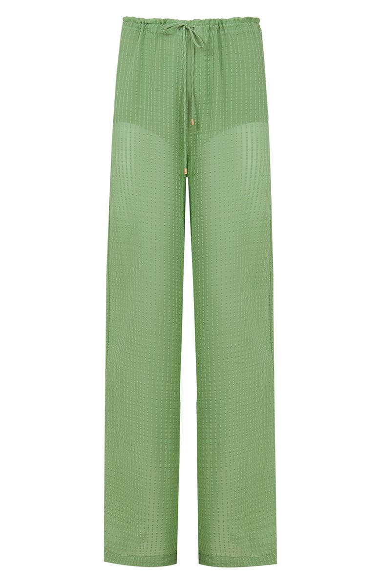 ViX Paula Hermanny Bianca Cover-Up Pants, Main, color, Green