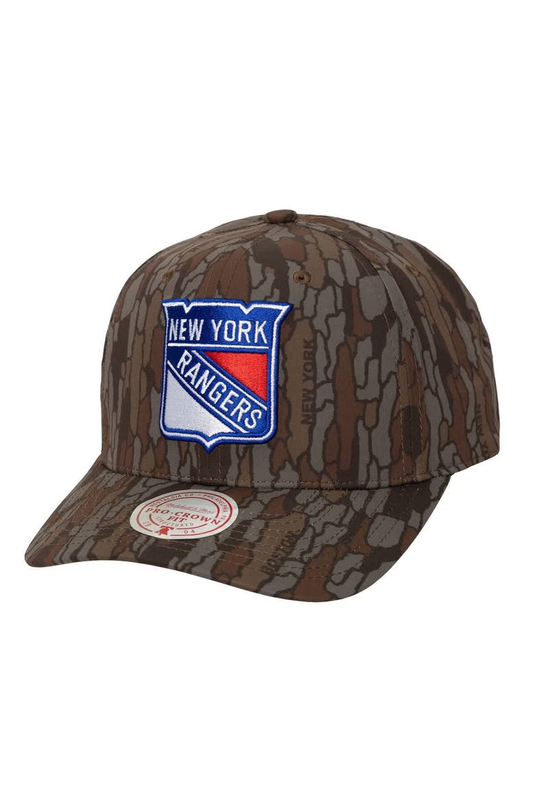 Men's Mitchell & Ness Camo New York Rangers Hidden Camo Pro Crown Adjustable Hat, Main, color, Camo