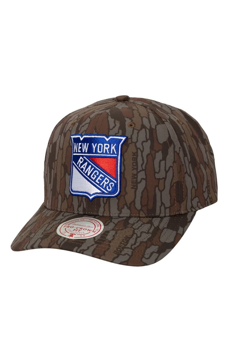 Mitchell & Ness Men's Mitchell & Ness Camo New York Rangers Hidden Camo Pro Crown Adjustable Hat, Main, color, Camo