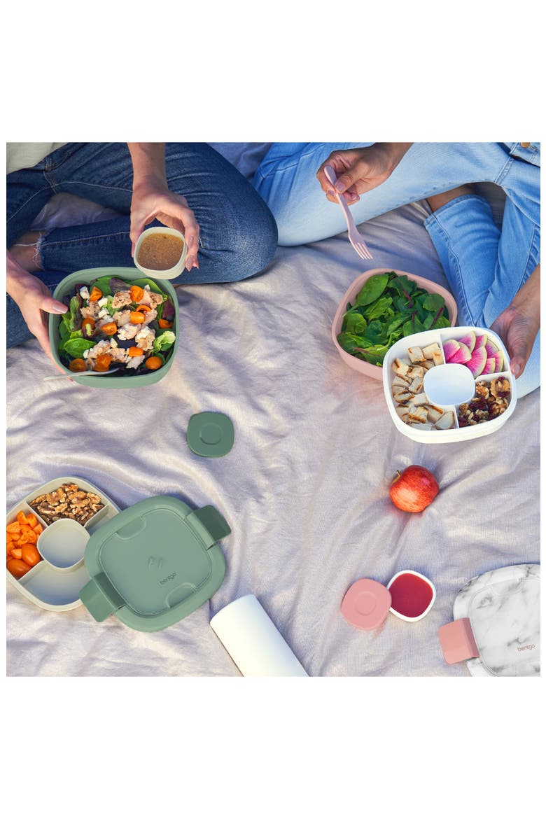 All-in-One Salad Container, Alternate, color, KHAKI GREEN